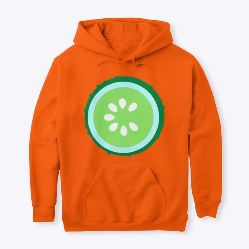 🥒 SLICE of LIFE Orange Hoodie